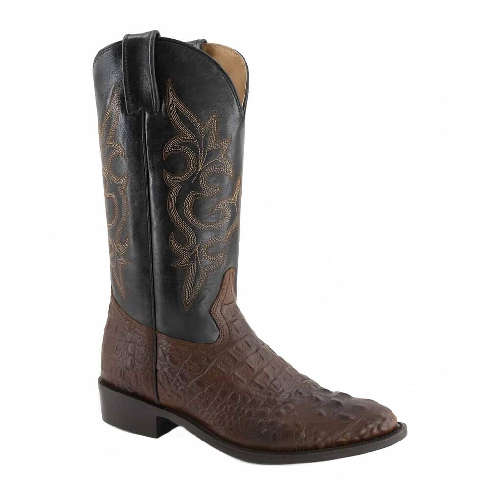 NEW FORASTERO men's leather handcrafted western boots in dark brown